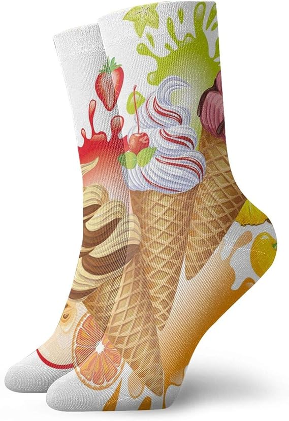 Calcetines suaves de media pantorrilla, varios sabores sabrosos de