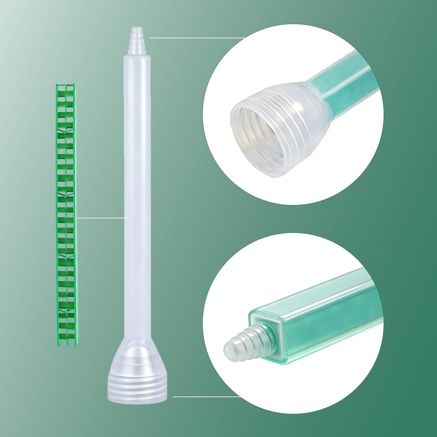 Epoxy Mixing Nozzle, Panel Bonding Adhesive Mixing Nozzle, for Panel Bond, Epoxy Glue (1:1/1:2ratio) 24 Element - 30 Pieces