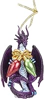 Vista 9 de Pacific Giftware Ruth Thompson - Adornos colgantes para árbol de Navidad, diseño de dragón de fantasía, decoración festiva (árbol de dragón)