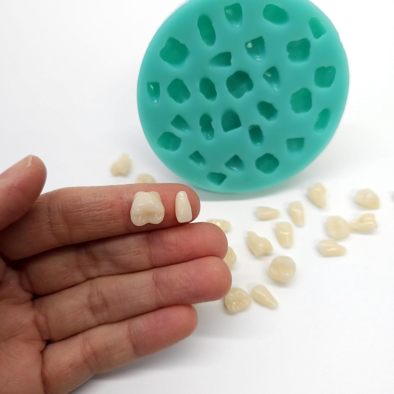 Imitation Human Teeth Tooth silicone tooth multiple cavities | Soap | Candle | Mold for Wax | Mold for Resin NC041