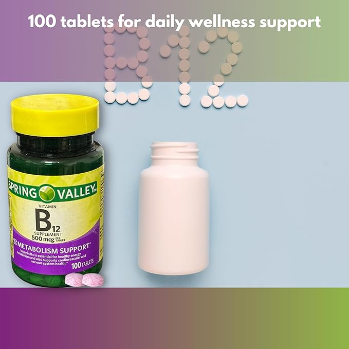 Vitamina B12 500mcg - 100 Tabletas miniatura 3