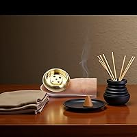 Vista 3 de Soporte de incienso de latón, soporte para palo de incienso, quemador de bobina, colector de cenizas de cono de aleación para varillas de incienso