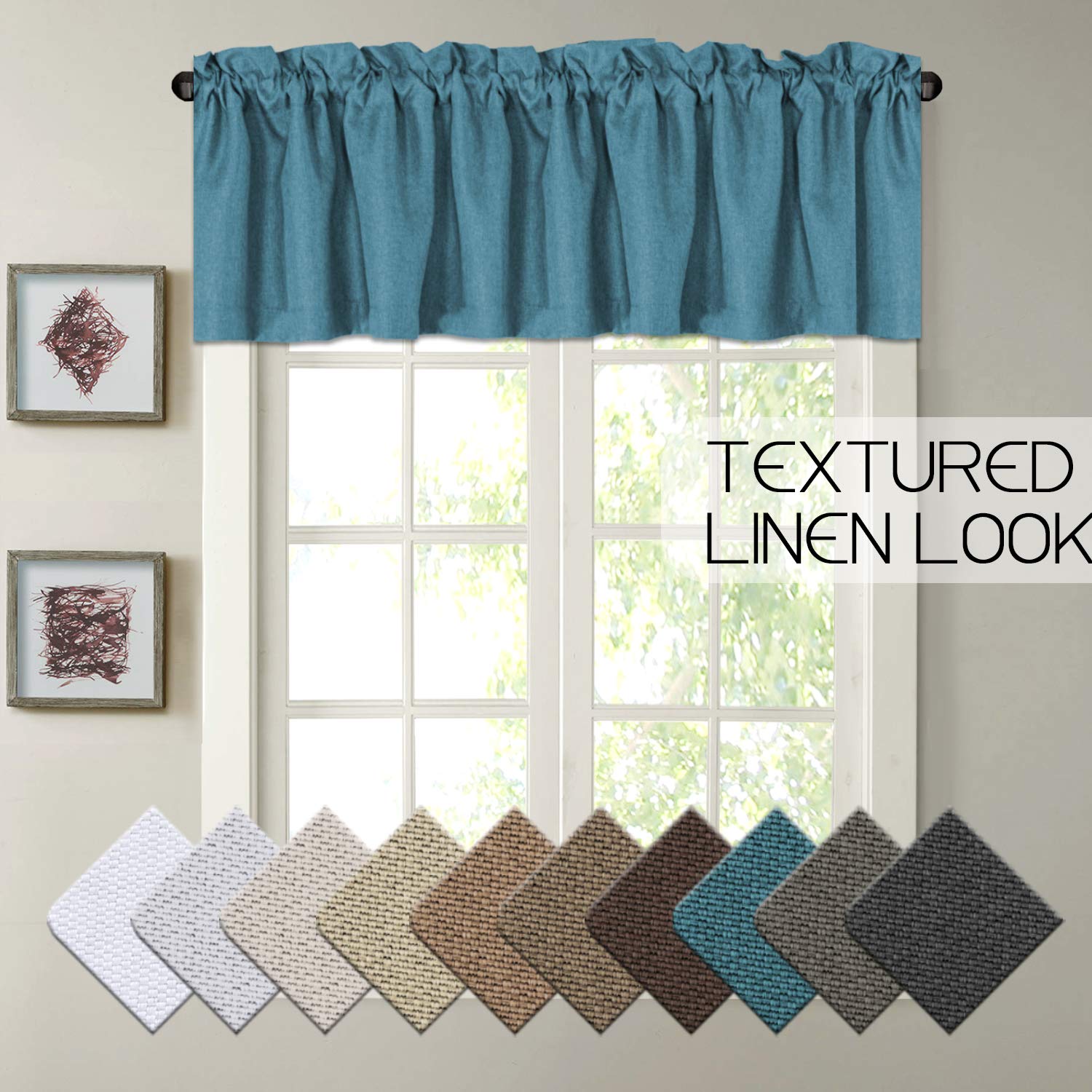 Blue Curtains With Valance Curtains & Drapes 2023