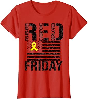 R.E.D. Remember Everyone Deployed - Red Friday T-Shirt