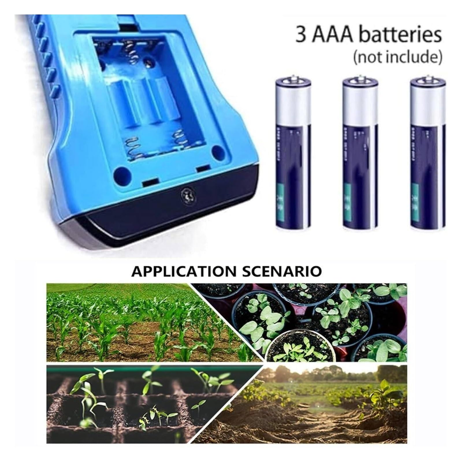 7-in-1-Digital-Bodentester – Messung von NPK, PH, EC, Feuchtigkeit, Temperatur und Luftfeuchtigkeit – Keine Reagenzien erforderlich – for Garten, Rasen, Pflanzen und Landwirtschaft