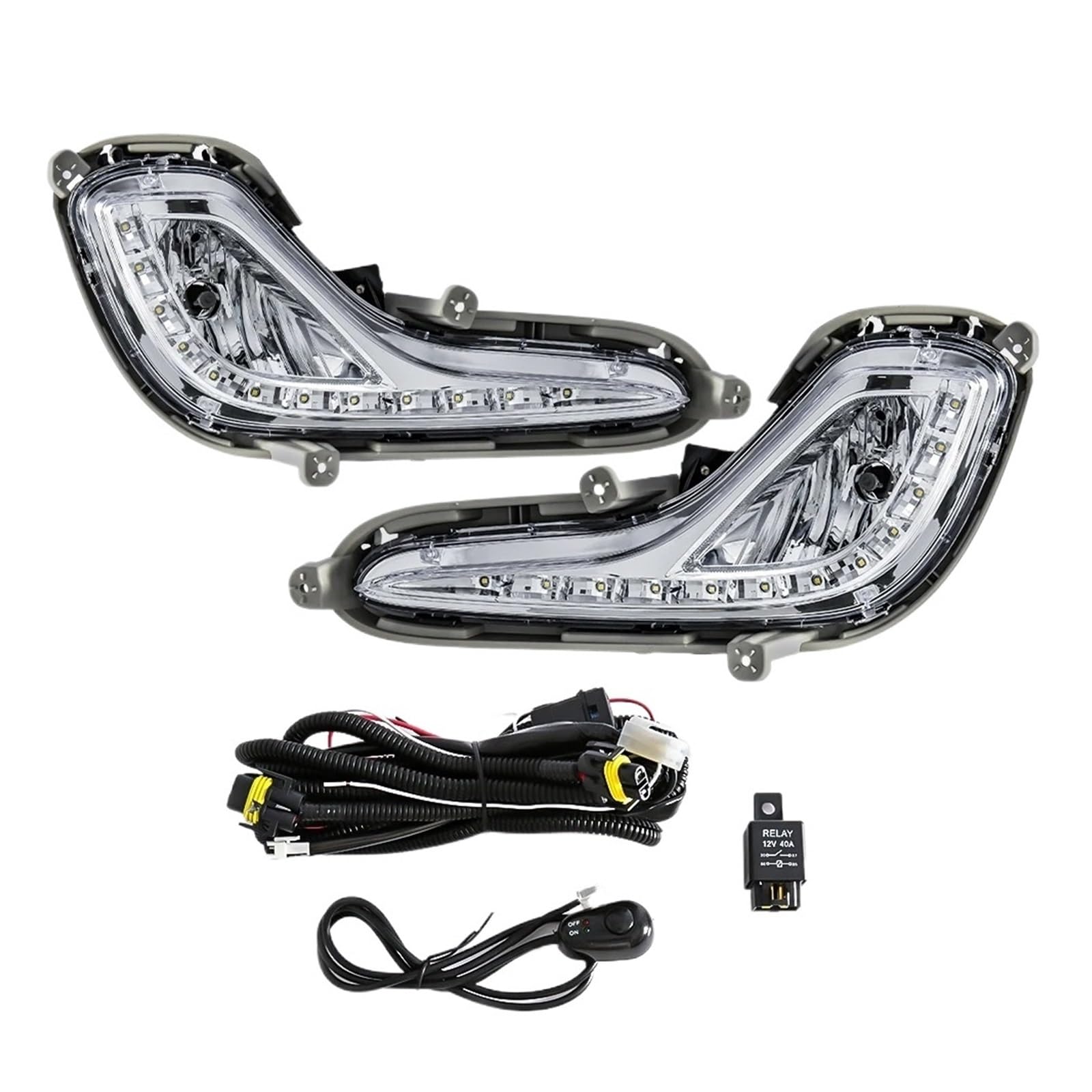 Antibrouillard avant LED étanche 12V pour Hyundai Accent 2012-2017 - 7
