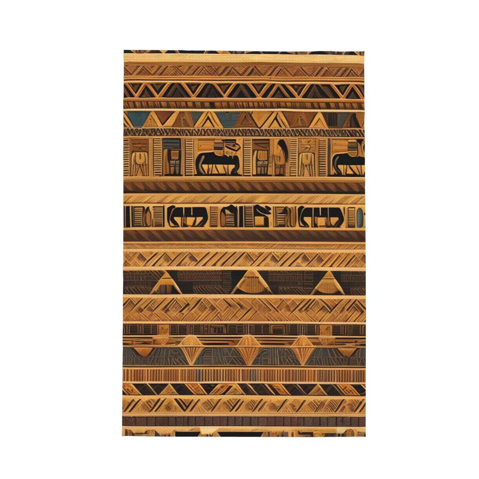 SXZVVBN Egyptian frescoes Super Absorbent Microfibre Waffle Towels Fast Drying Dish Cloths Home Cafe Barista