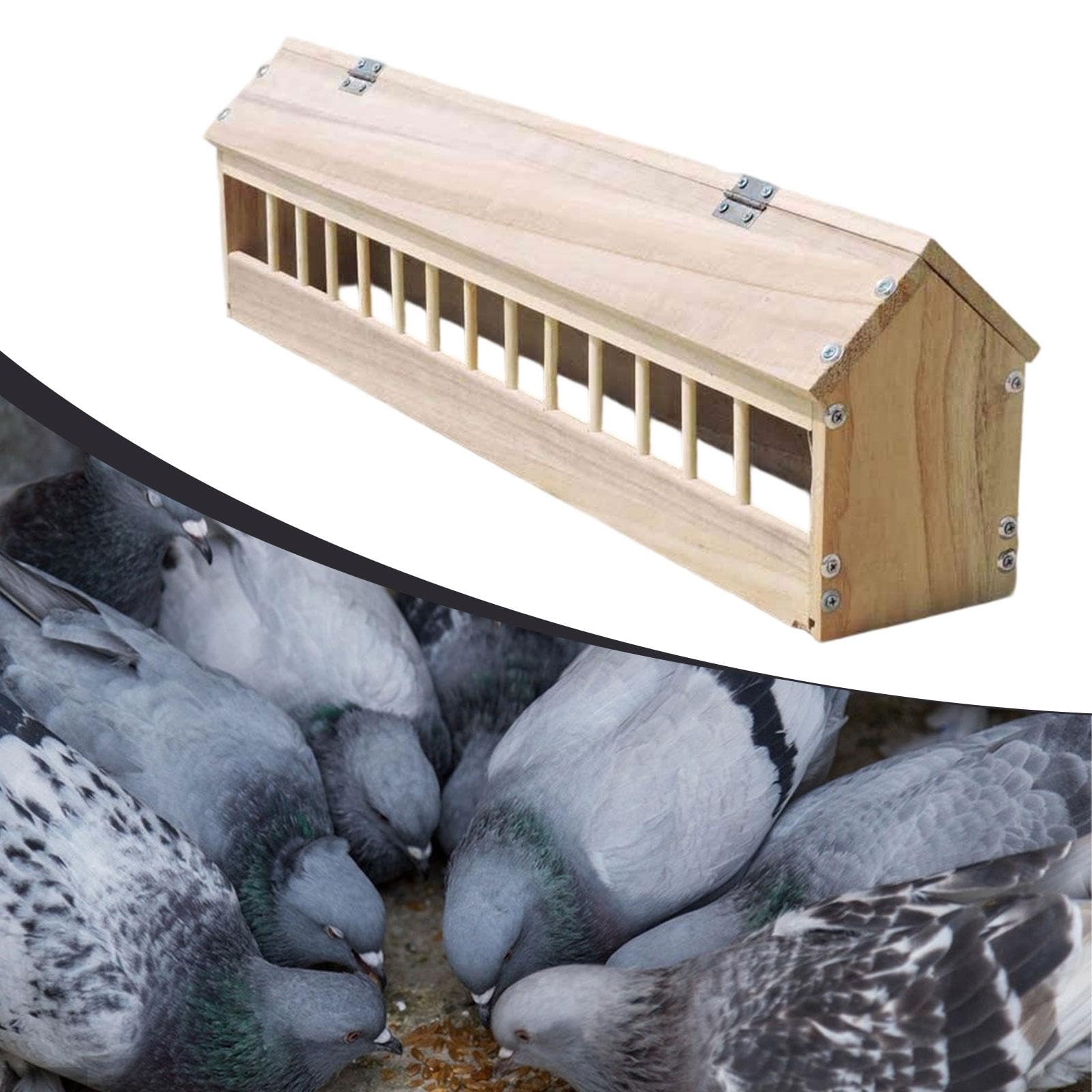 Comedero de Madera para Pájaros, Comedero para Aves de Corral, para, 80cm