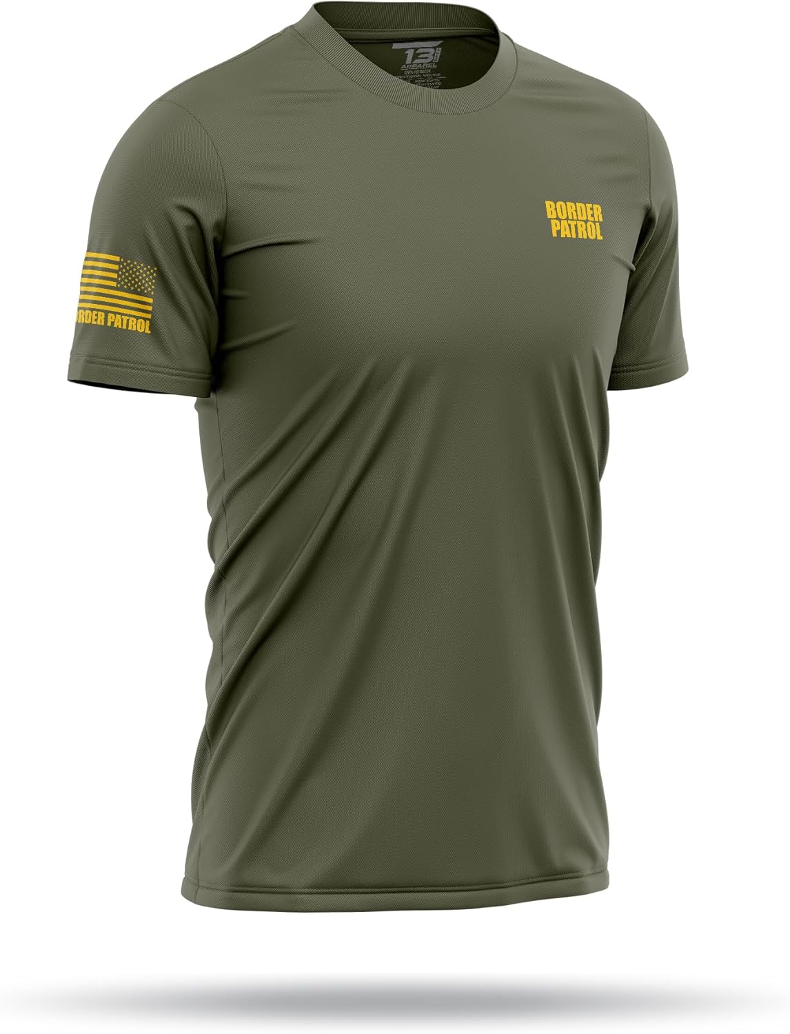 Border Patrol Utility Shirts for Men - USA Patriotic Lightweight Tee - Micro Polyester, Moisture-Wicking Quick-Dry. - Image 3