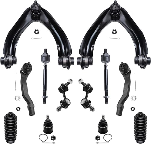 Miniatura 56 de Detroit Axle - Kit de suspensión delantera 2WD para Ford F-150 2004-2005, 2 brazos de control superiores, 2 rótulas inferiores, 2 barras