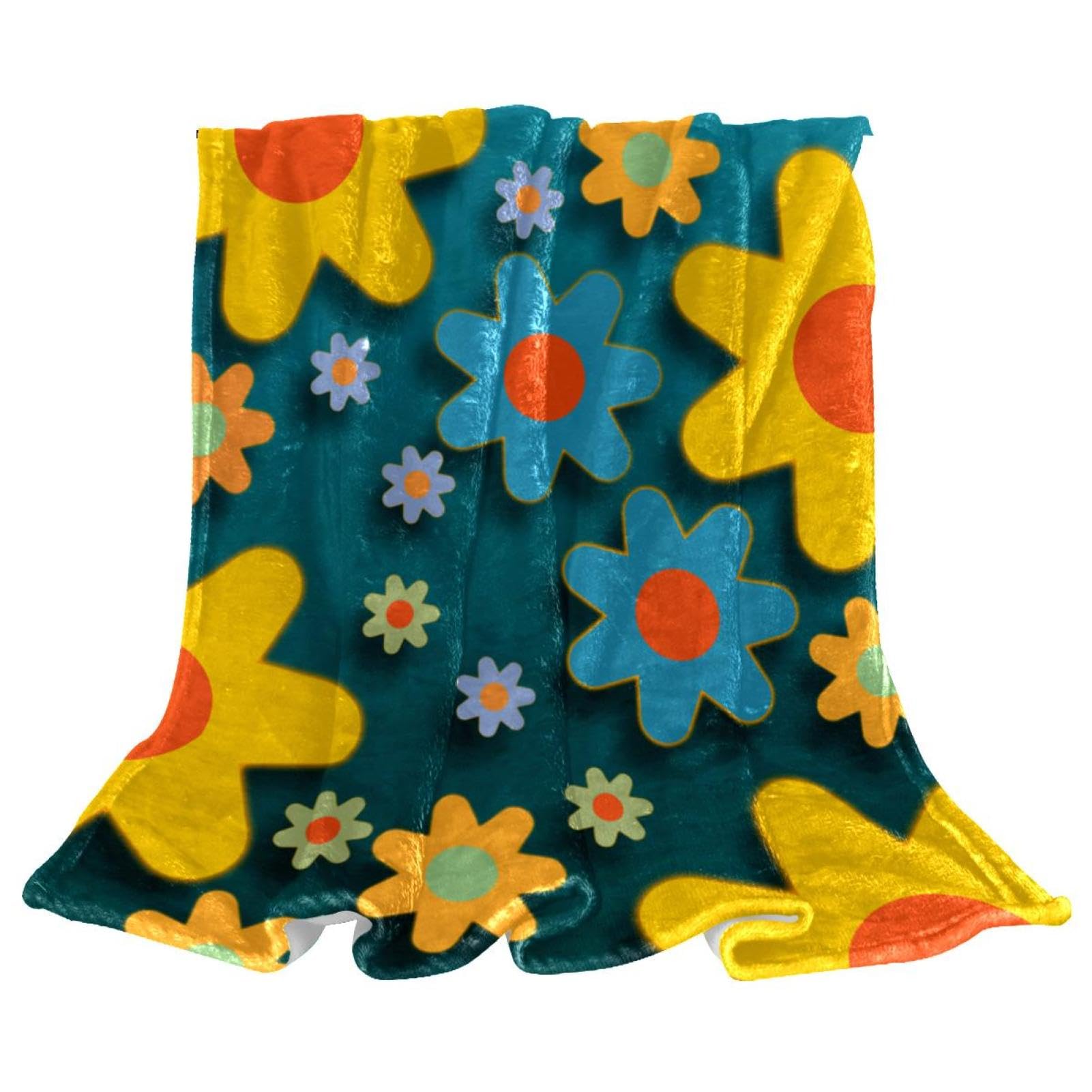 Couverture de lit polaire à fleurs pour réchauffer vos soirées au salon