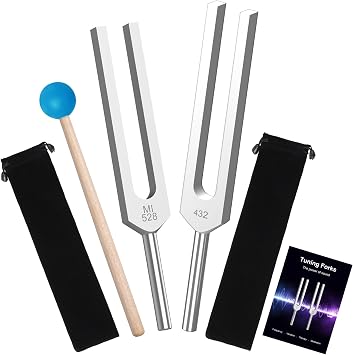 Tuning Forks for Healing,2pcs 432Hz, 528Hz