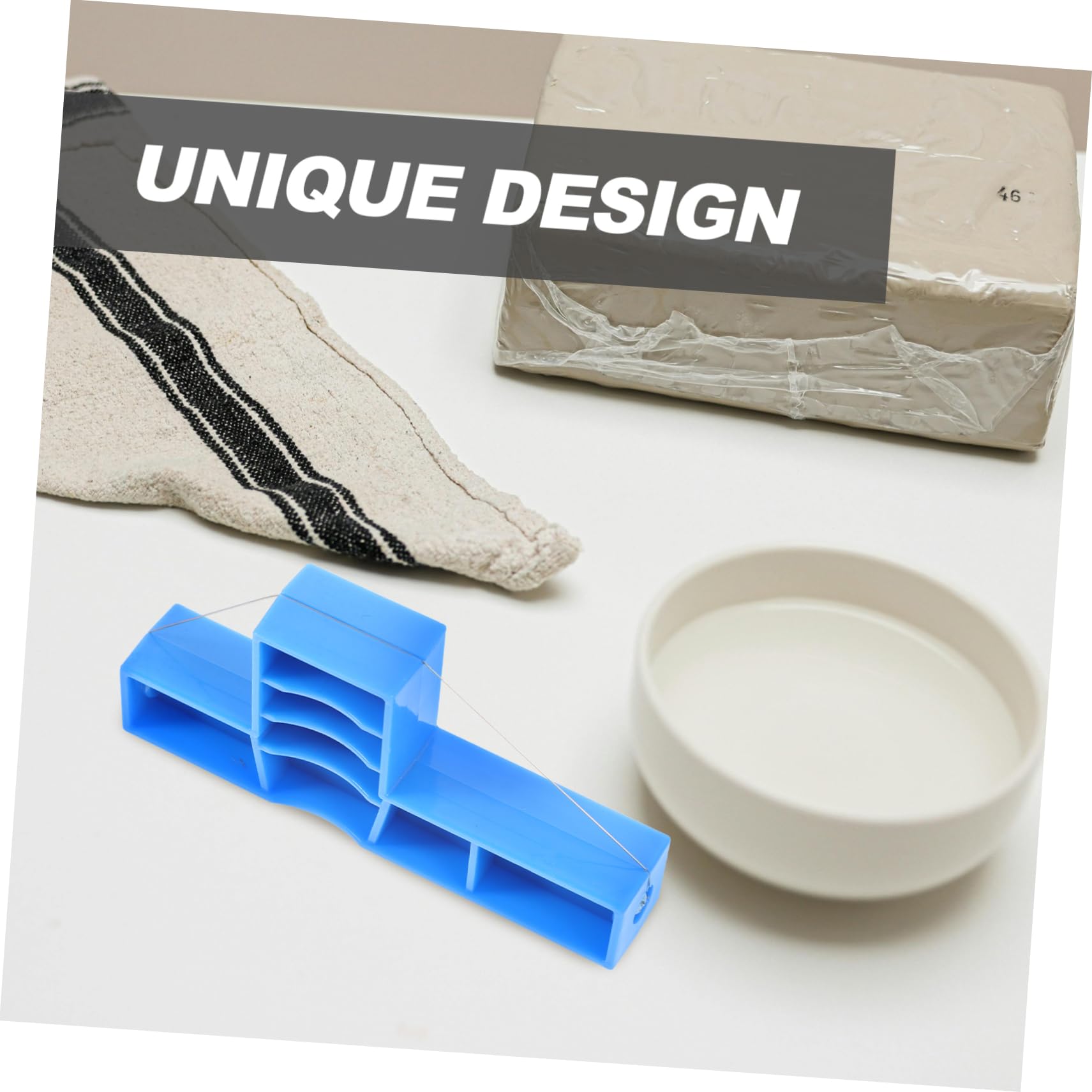 Gadpiparty 4 Pezzi Strumento di Taglierina Angolare Artigianato Cutter Kit di Strumenti Argillosi Mini Frese per Argilla Forniture Scolpire L'argilla Scultura Fabbricazione Forme Plastica Blu