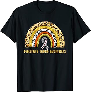 Leopard Rainbow Pituitary Tumor Warrior T-Shirt
