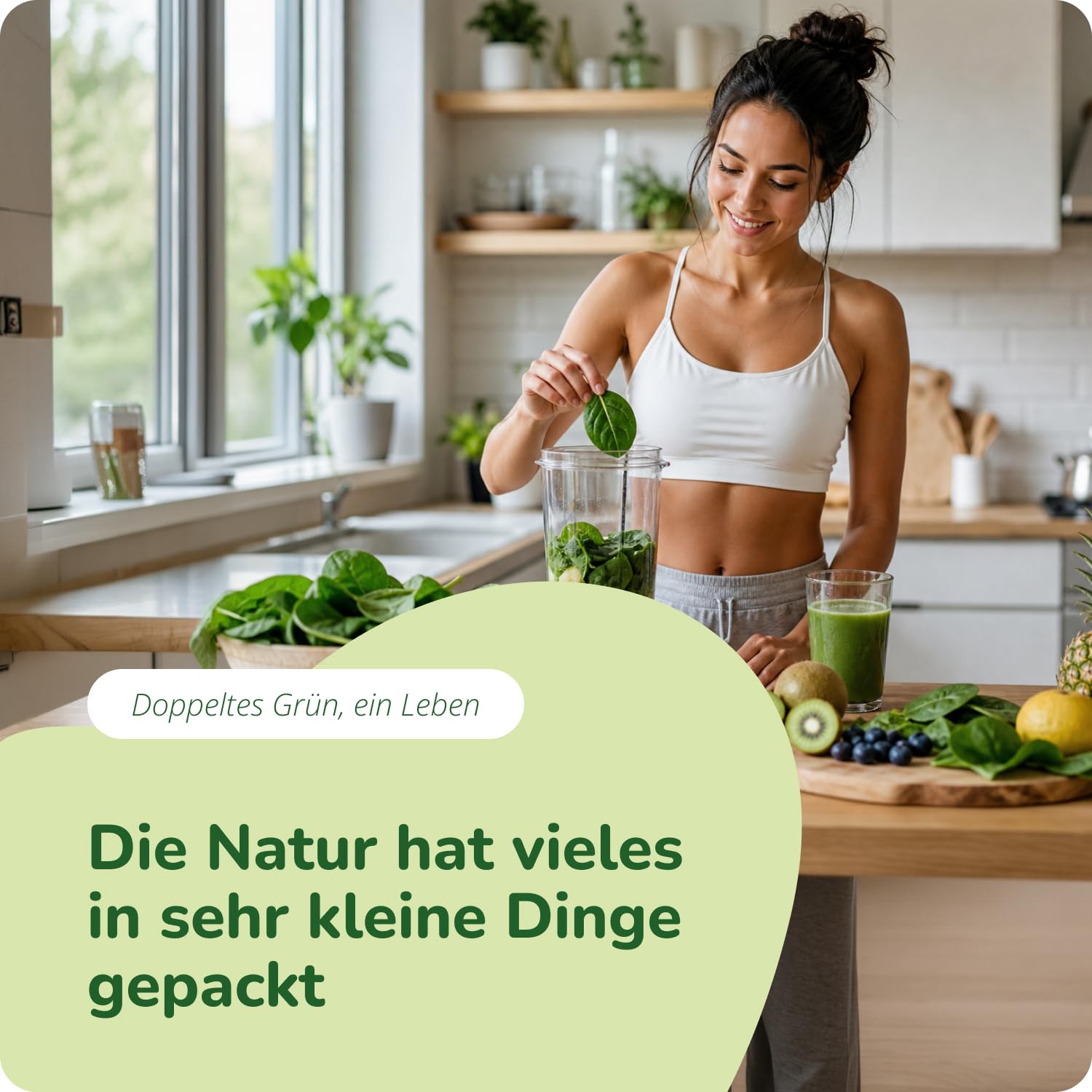 Bio Spirulina Chlorella Vegavero | Hochdosiert: 2000 mg Pulver | 240 Kapseln | Laborgeprüft | Vegan & Ohne Zusätze