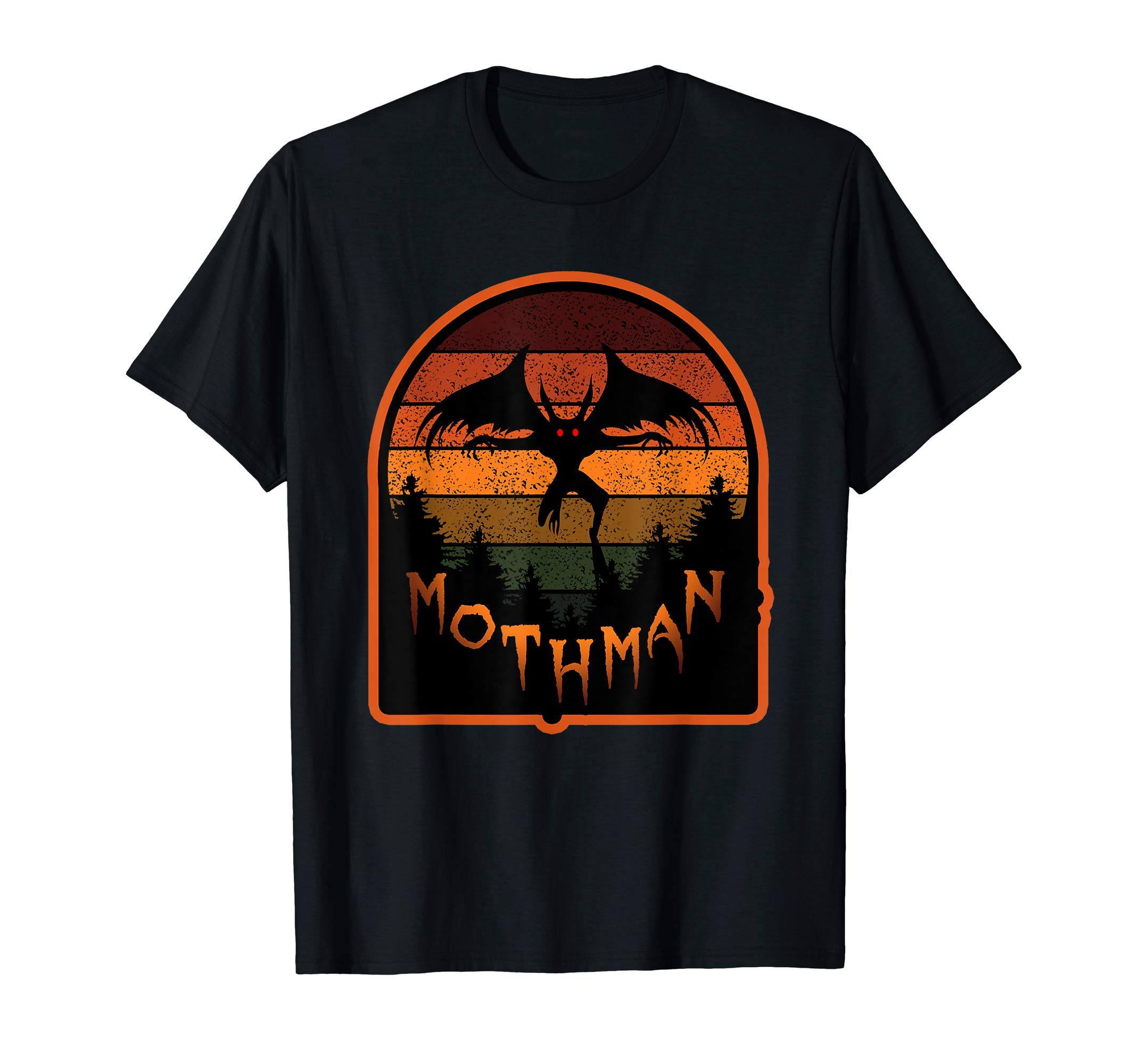Visit Folklore Occult GothicCryptid Vintage Orange Mothman Folklore T-ShirtOEKO-TEX STANDARD 100
