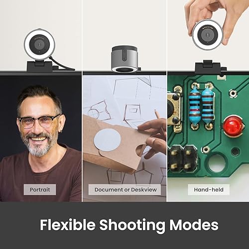 Miniatura 5 de BenQ ideaCam S1 Plus cámara web de demostración en vivo con lente zoom de 15x, cámara de documentos portátil Marco para demostración flexible,