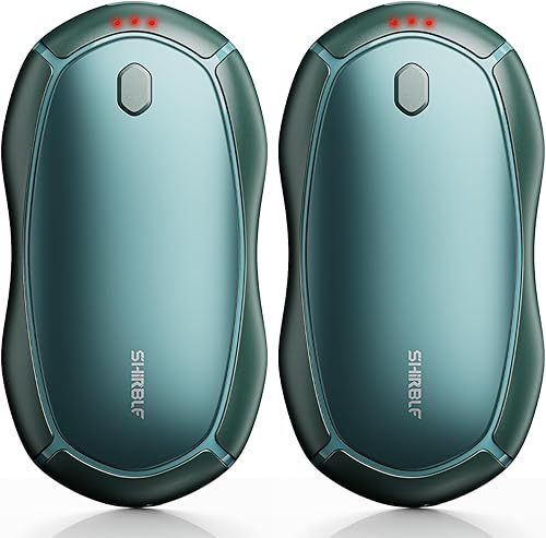 Calentadores de manos recargables, paquete de 2  Calentador recargable de calefacción de 15 horas de largo, calentadores de manos reutilizables,