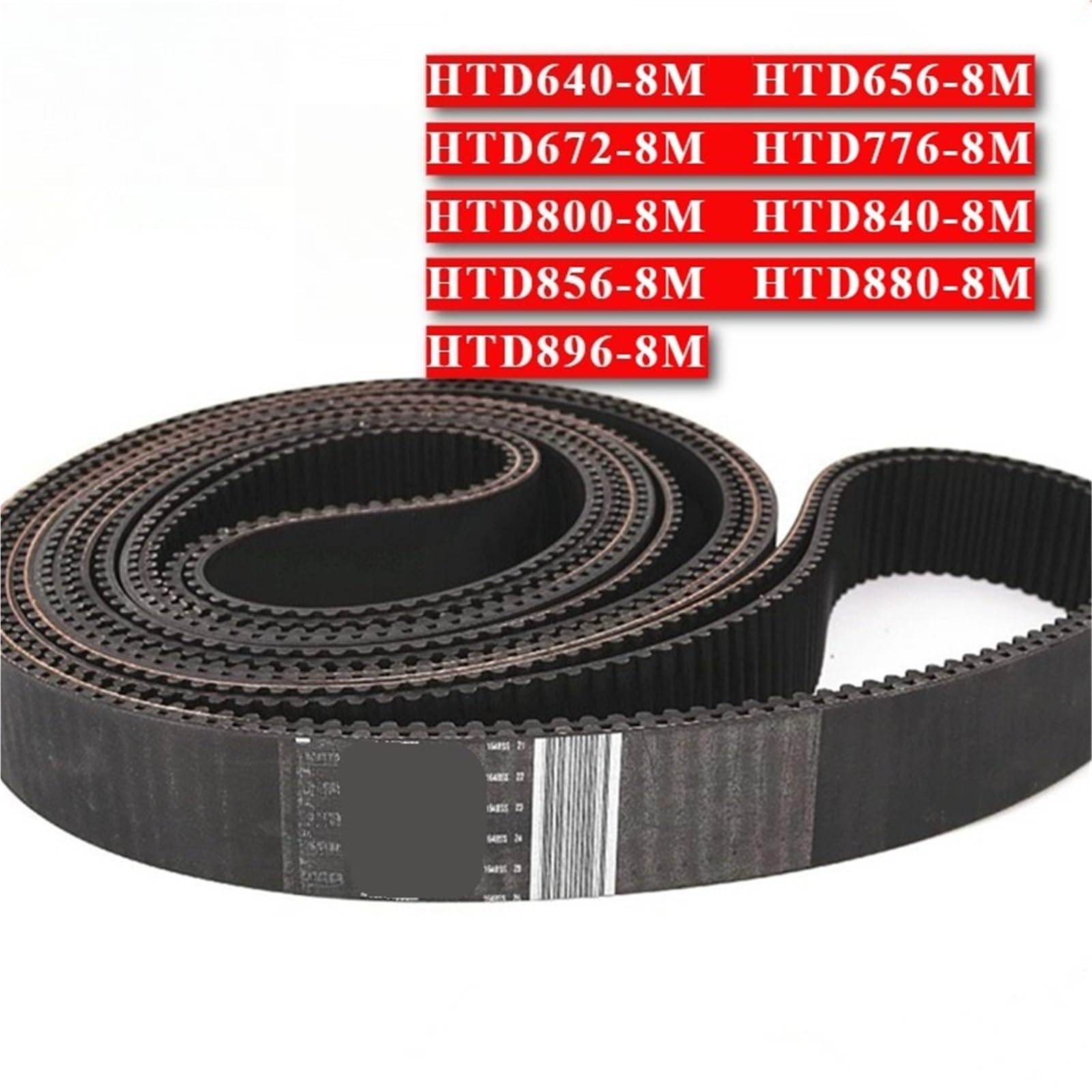 HTD640-8M 656-8M 672-8M Power Grip HTD cinturones herramientas impresora 3d correa de distribución dentada 1 Uds(20mm,HTD656-8M_1PCS)