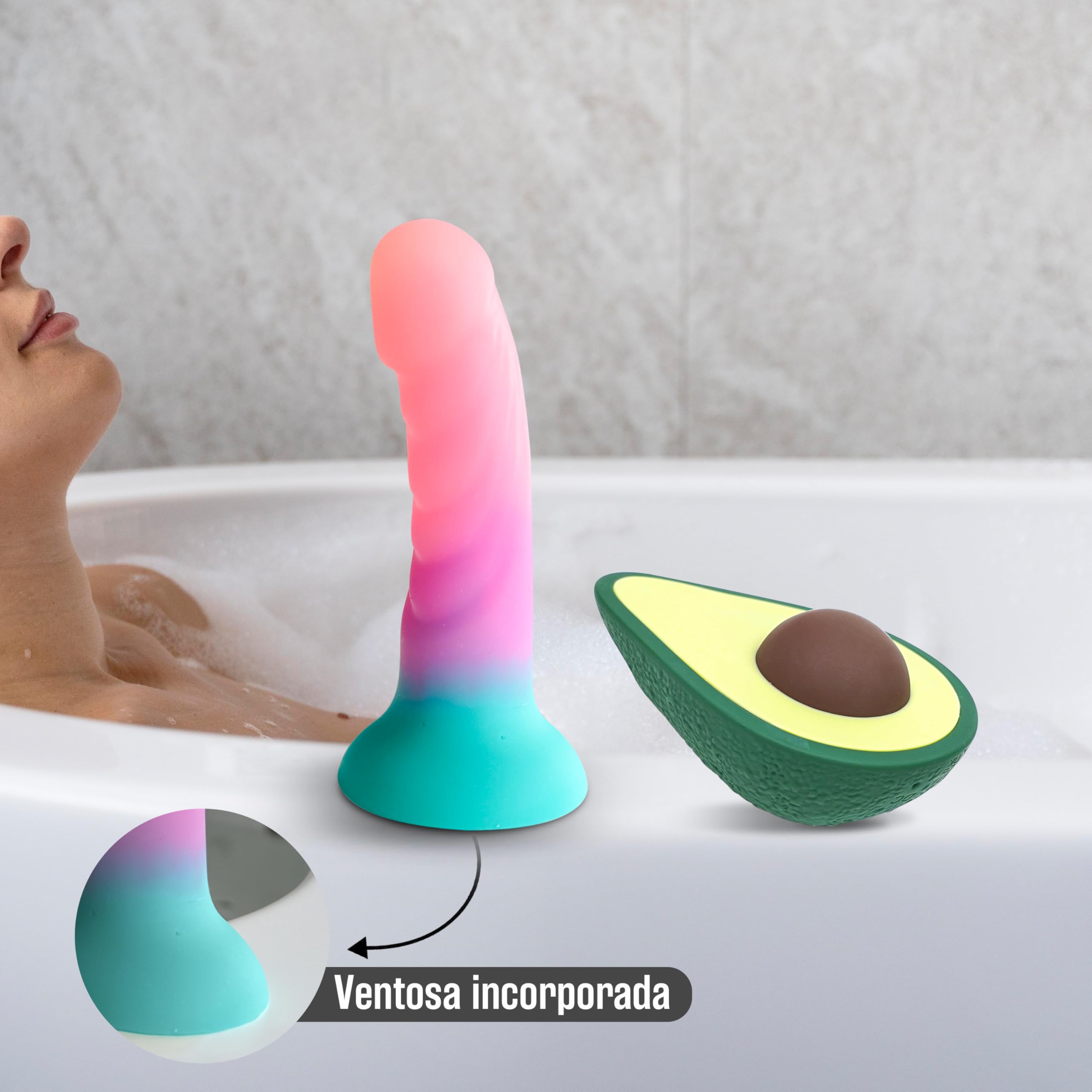 JERRYSHOP Kit Juguetes Eróticos para Parejas Sexuales, Vibrador, Consolador | JERRY-SHOP Kit Juguetes Sexo Mujer con Vibrador y Consolador Con Ventosa. Diseño Premium, Elegante, Discreto y Versátil.