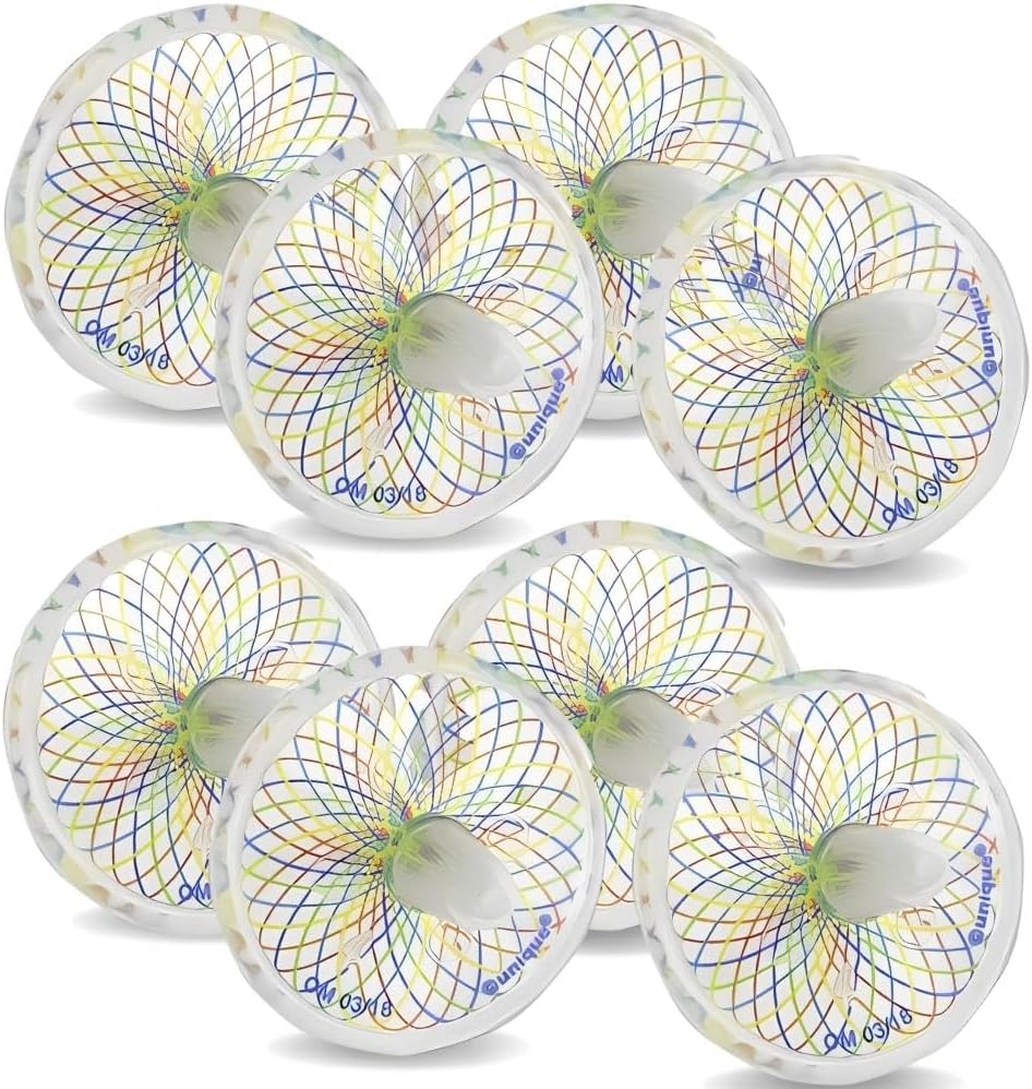 Unique Glow in the Dark Spinning Top - Pack of 8