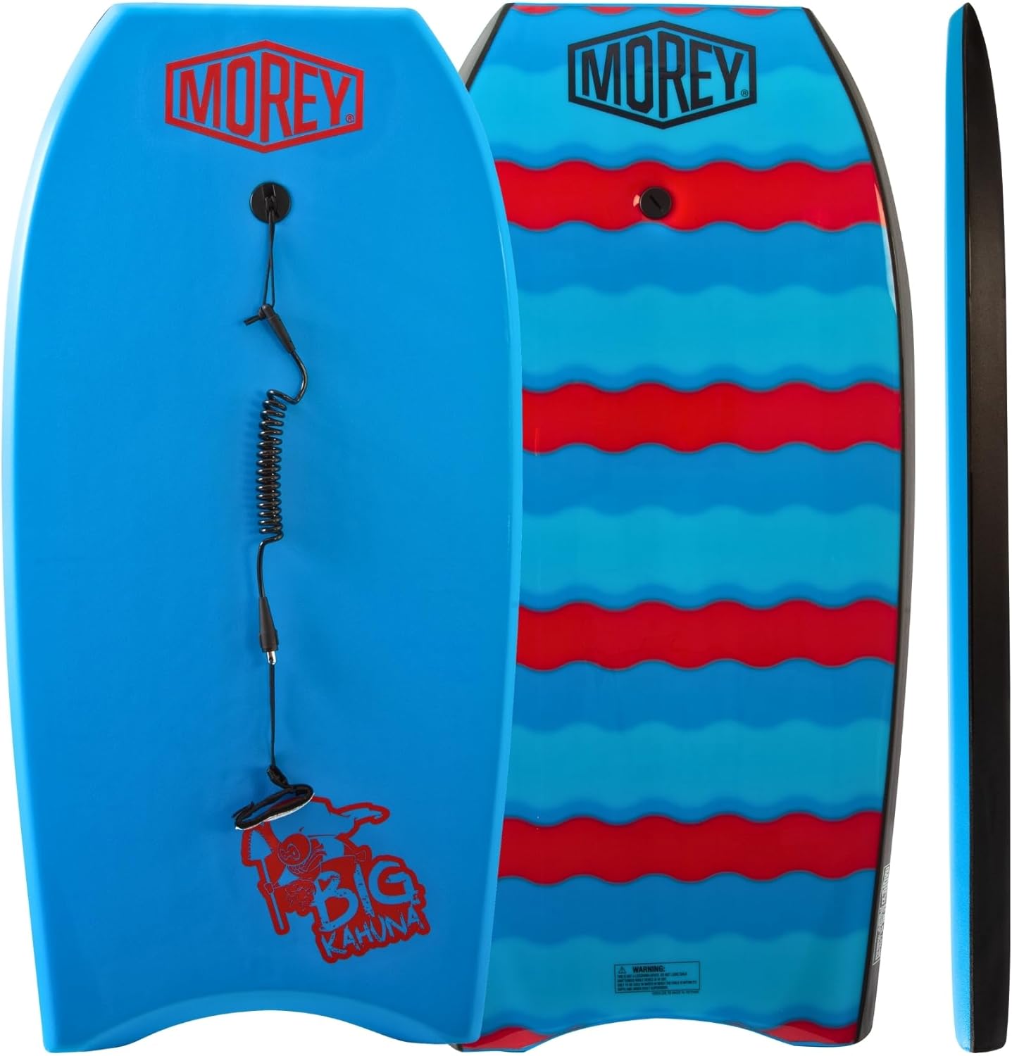 Morey Big Kahuna 44" Bodyboard for Tall Riders 5'10"+ 185lbs - HDPE Slick, Phuzion Core, Re-Engineered 2026 Model
