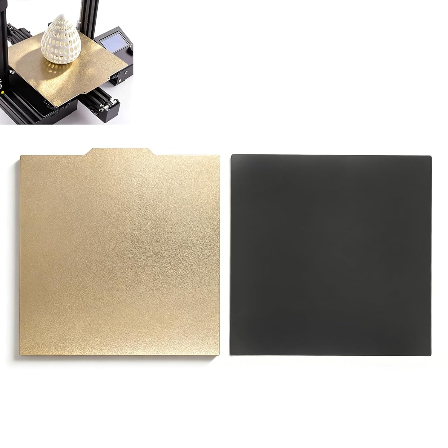280 x 280 mm 3D Printer PEI PEO Building Plate Double-Sided 3D Printer Platform with Strong Adhesion for Ender 7 Qidi X Plus 3
