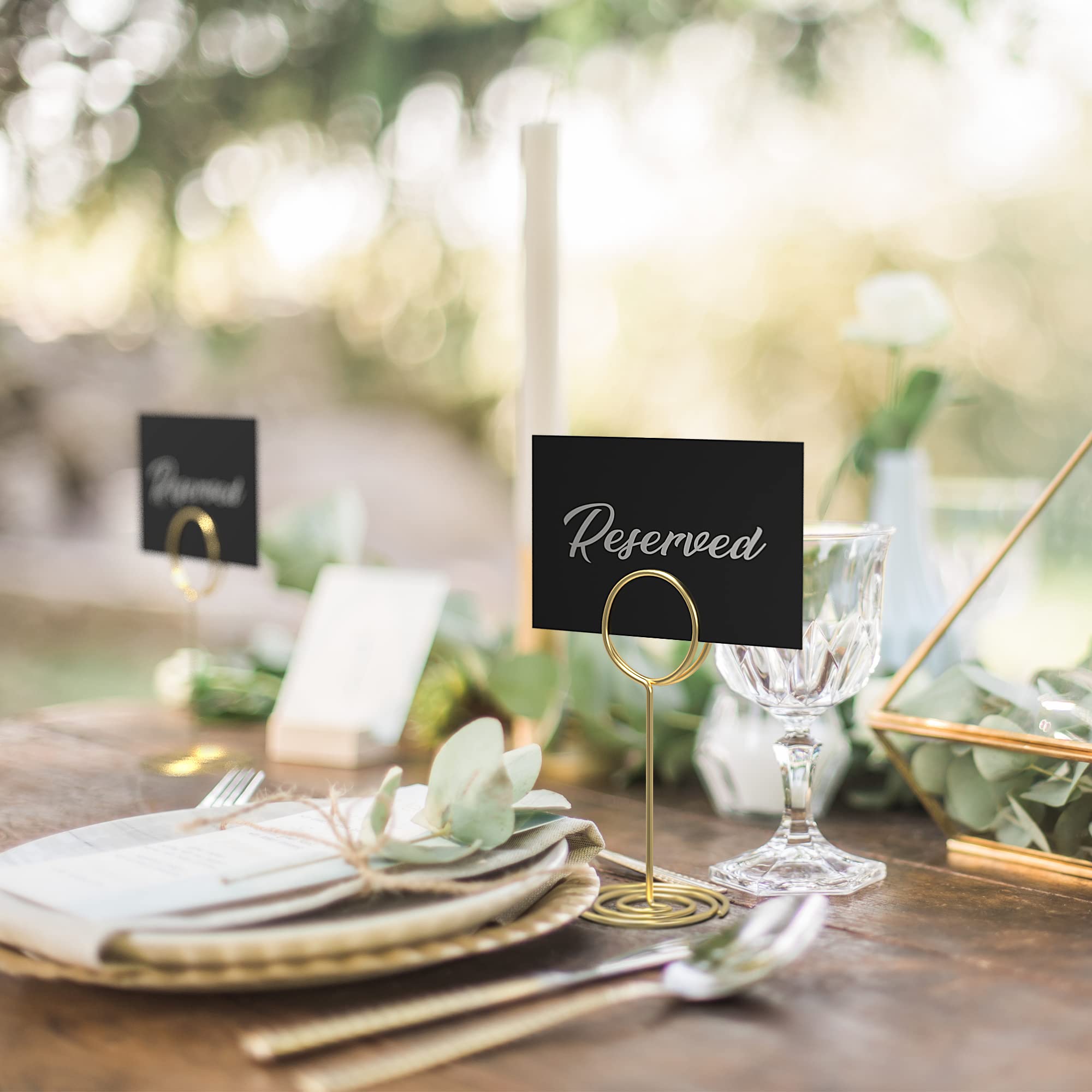 Black And White Reserved Table Signs Reserved Table Signs, Small,