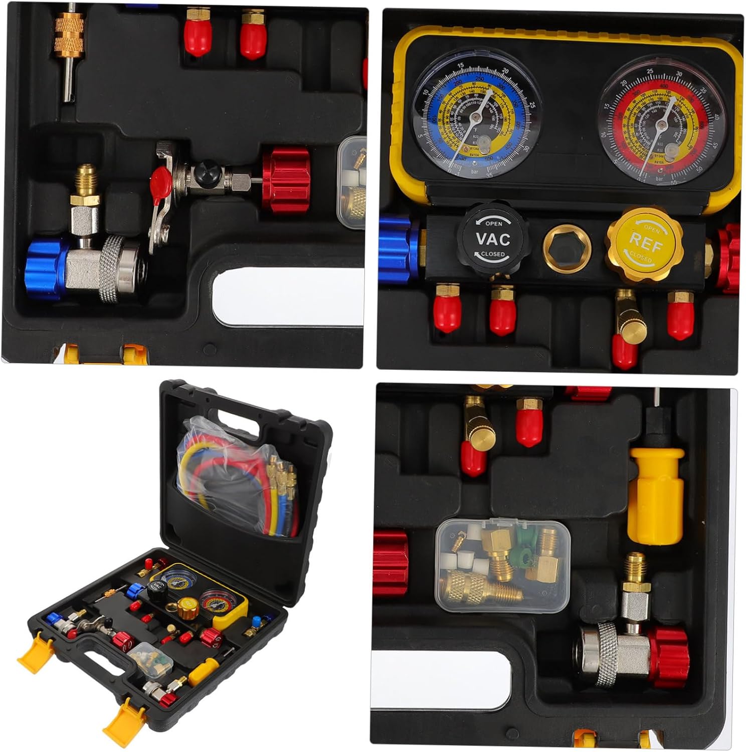 R410A/R32 Gauge Kit Universal Diagnostic Tool Set for Refrigeration Applications Random Color