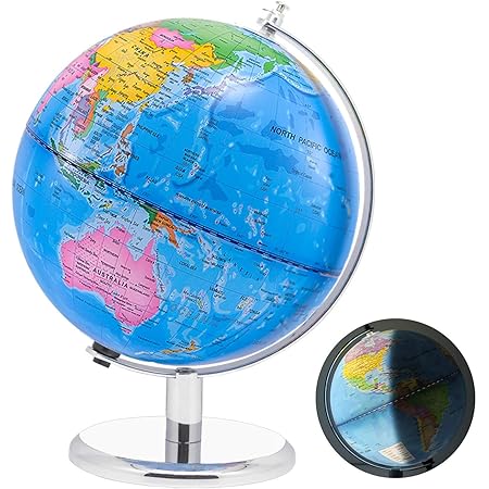 Wizdar Illuminated World Globe for Kids 