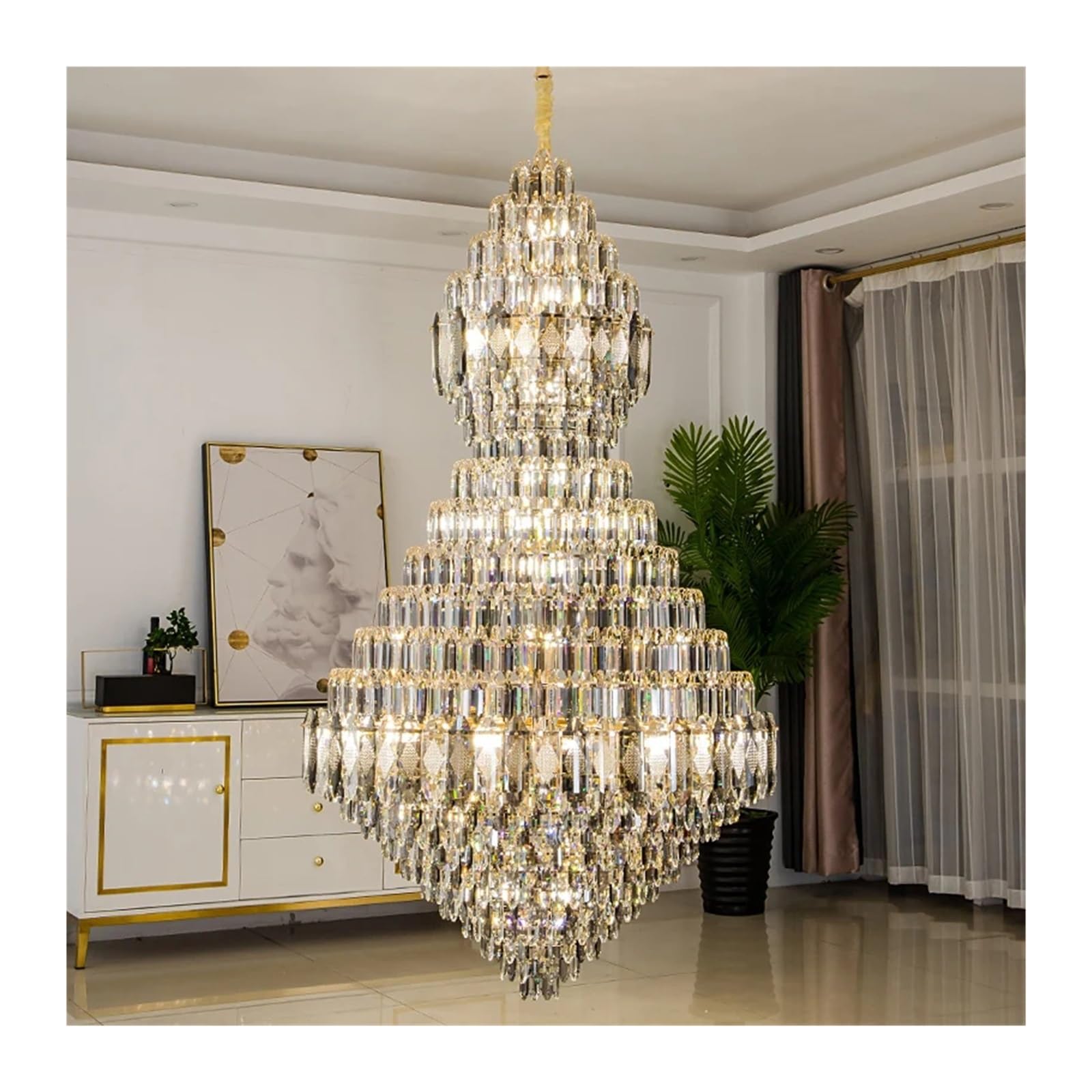 Amazon.com: NIVIACHY Duplex Living Room Chandelier Villa