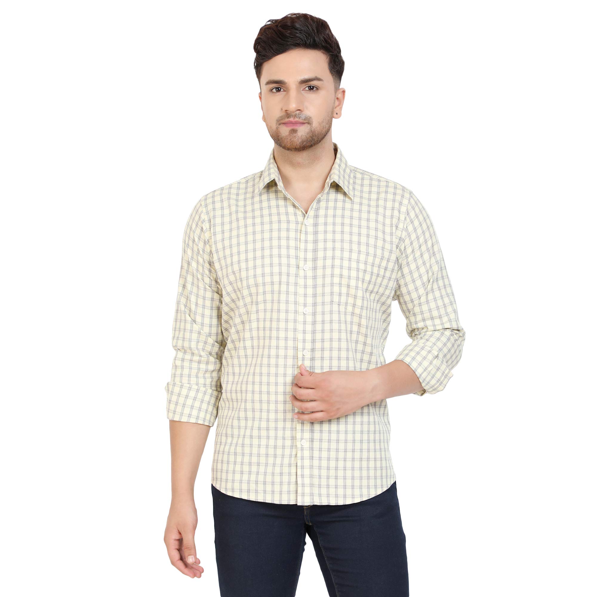Vento VarmeCotton Casual Men's Shirt(Green)