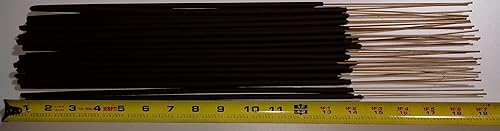 Surtido de varillas de incienso jumbo marrón de 19 pulgadas 25 varillas