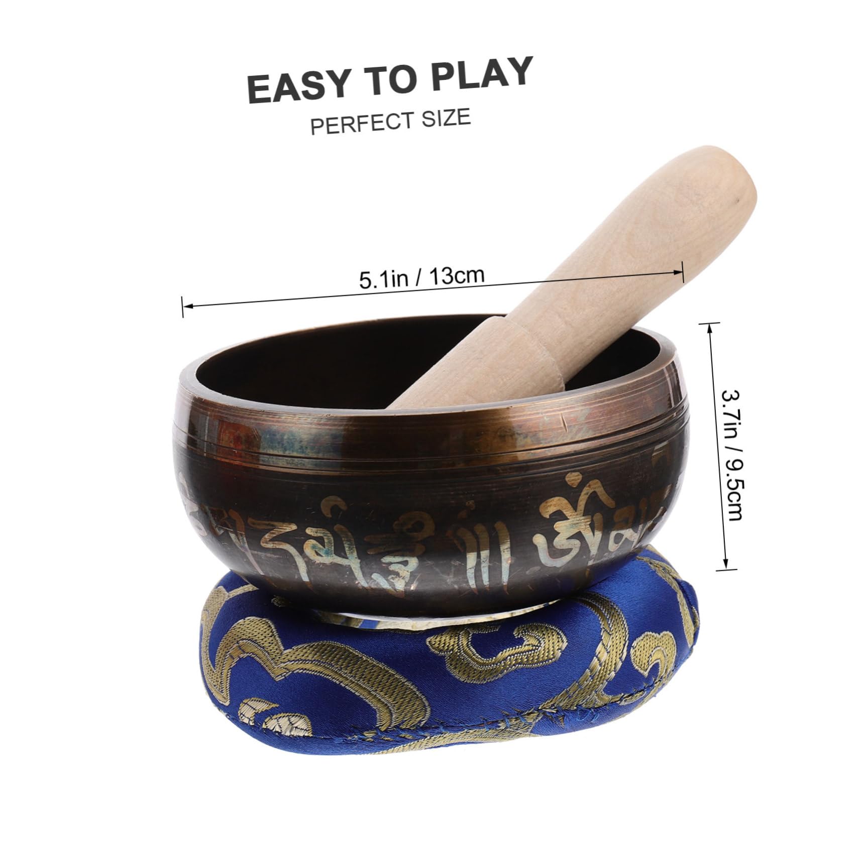 Kit de Bol Tibétain Sonore Fait Main 1 Set avec Maillet