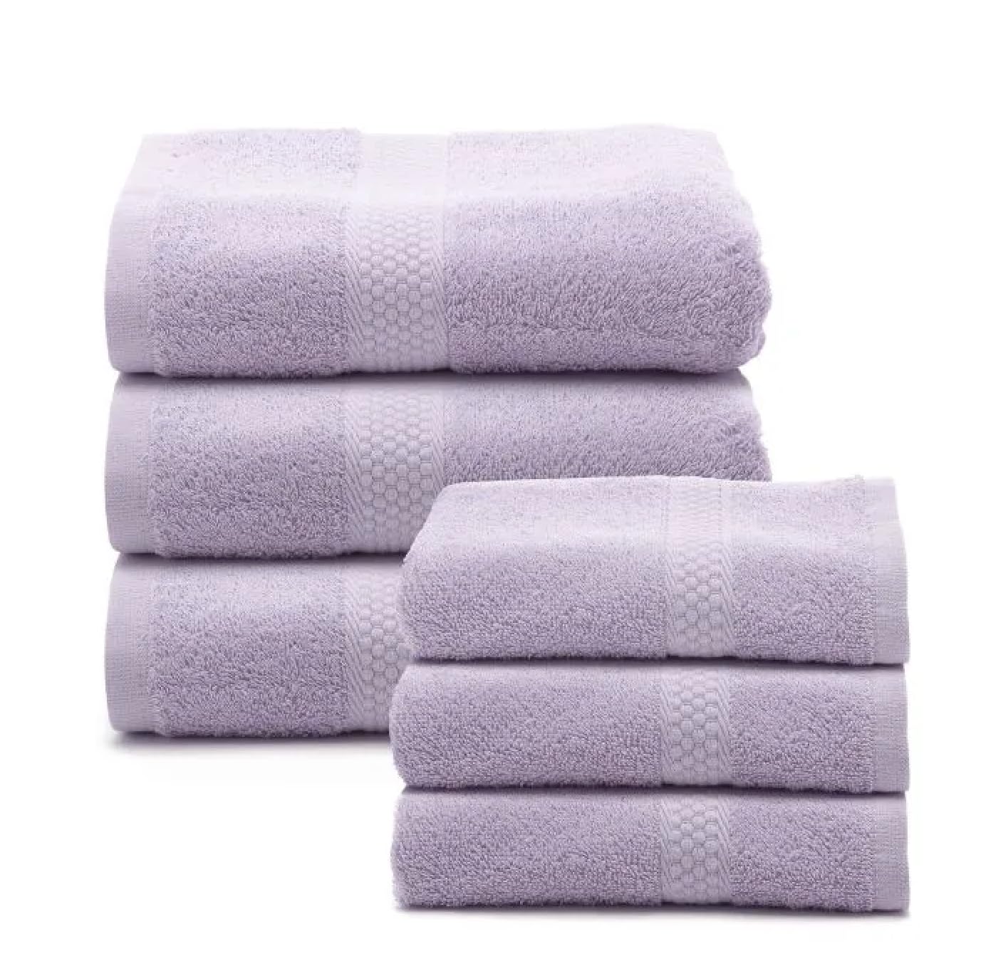 Caleffi - Set Asciugamani Bagno Viso e Bidet in Morbida Spugna 100% Cotone con 3 Asciugamani Viso 55x100 cm + 3 Asciugamani Bidet Ospite 40x60 cm, Asciugamano Resistente a Lavaggi Frequenti e Durevole