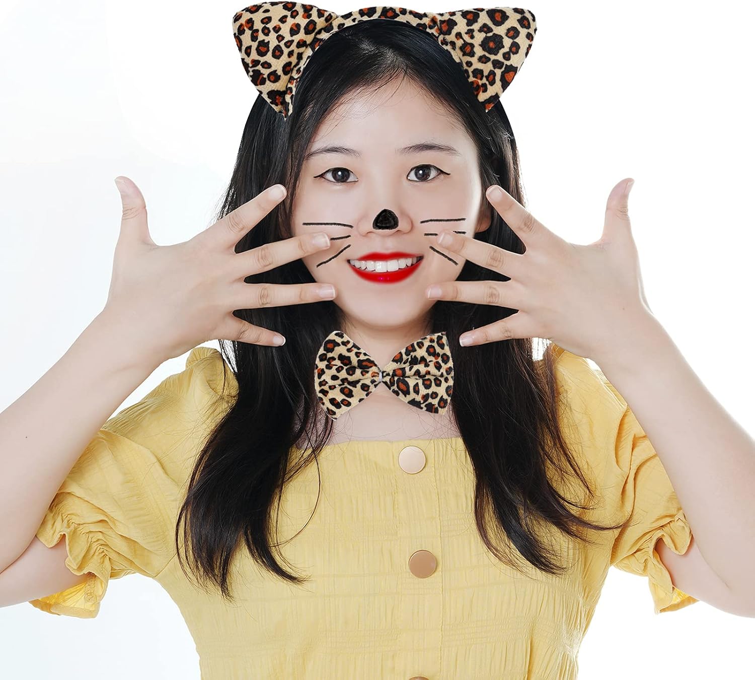 Marrywindix Brown Leopard Costume Tutu Set Animal Fancy