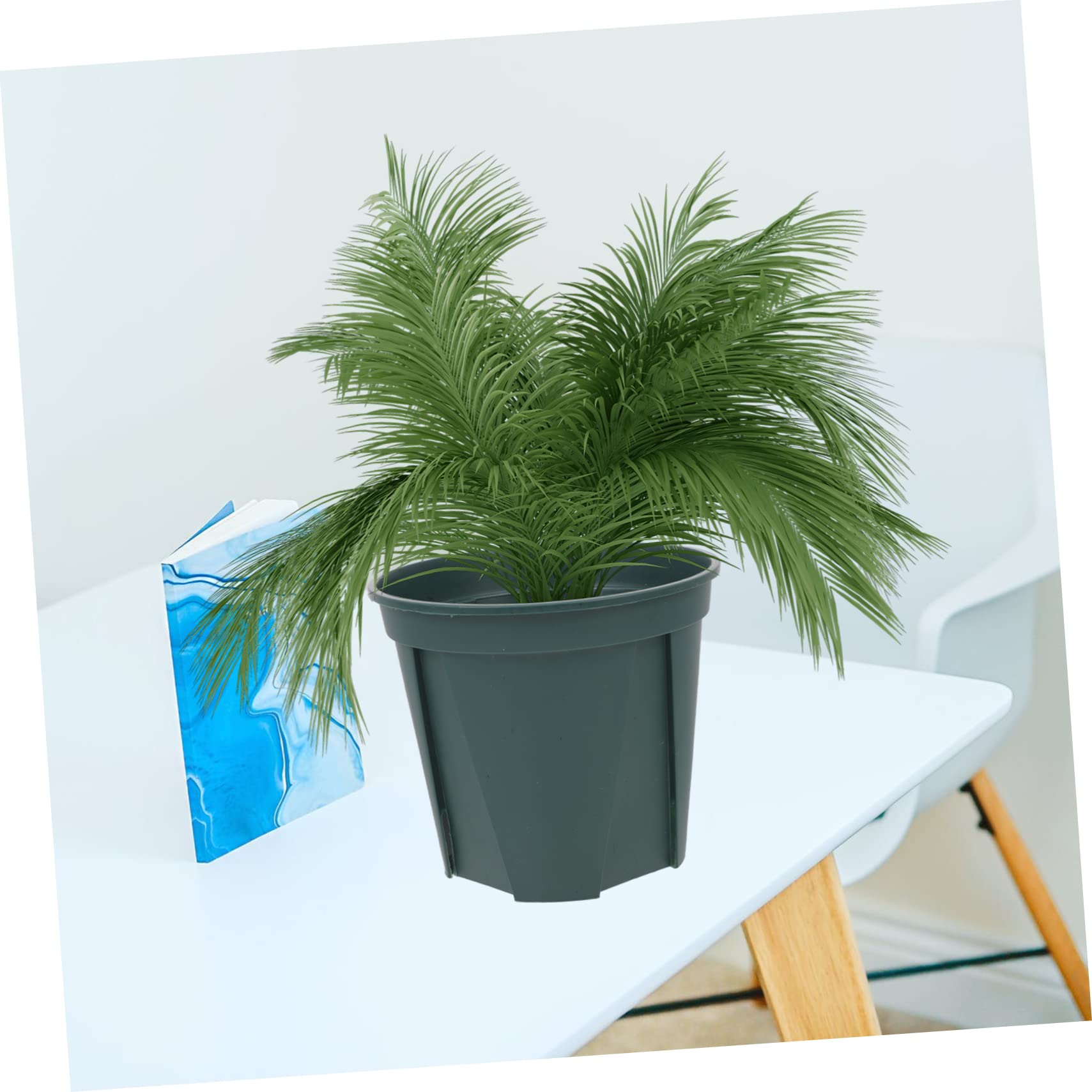 Toyvian 5pièces Pot De Fleurs Rond Plastique avec Contrôle des Racines pour Balcon Ou Maison Lot