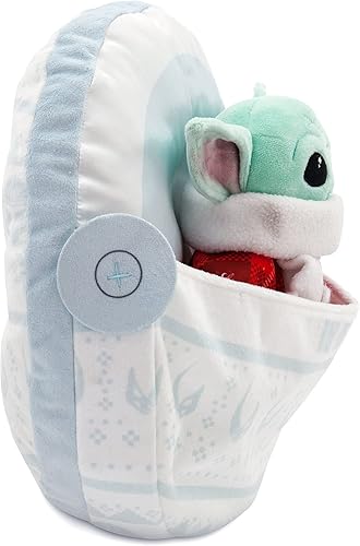 Miniatura 3 de STAR WARS Grogu - Peluche navideño en cochecito Hover – The Mandalorian – 13 pulgadas