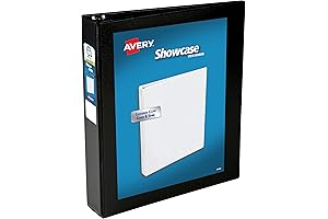 Avery Economy Showcase View 1 1/2 Inch Black 3 Ring Binder