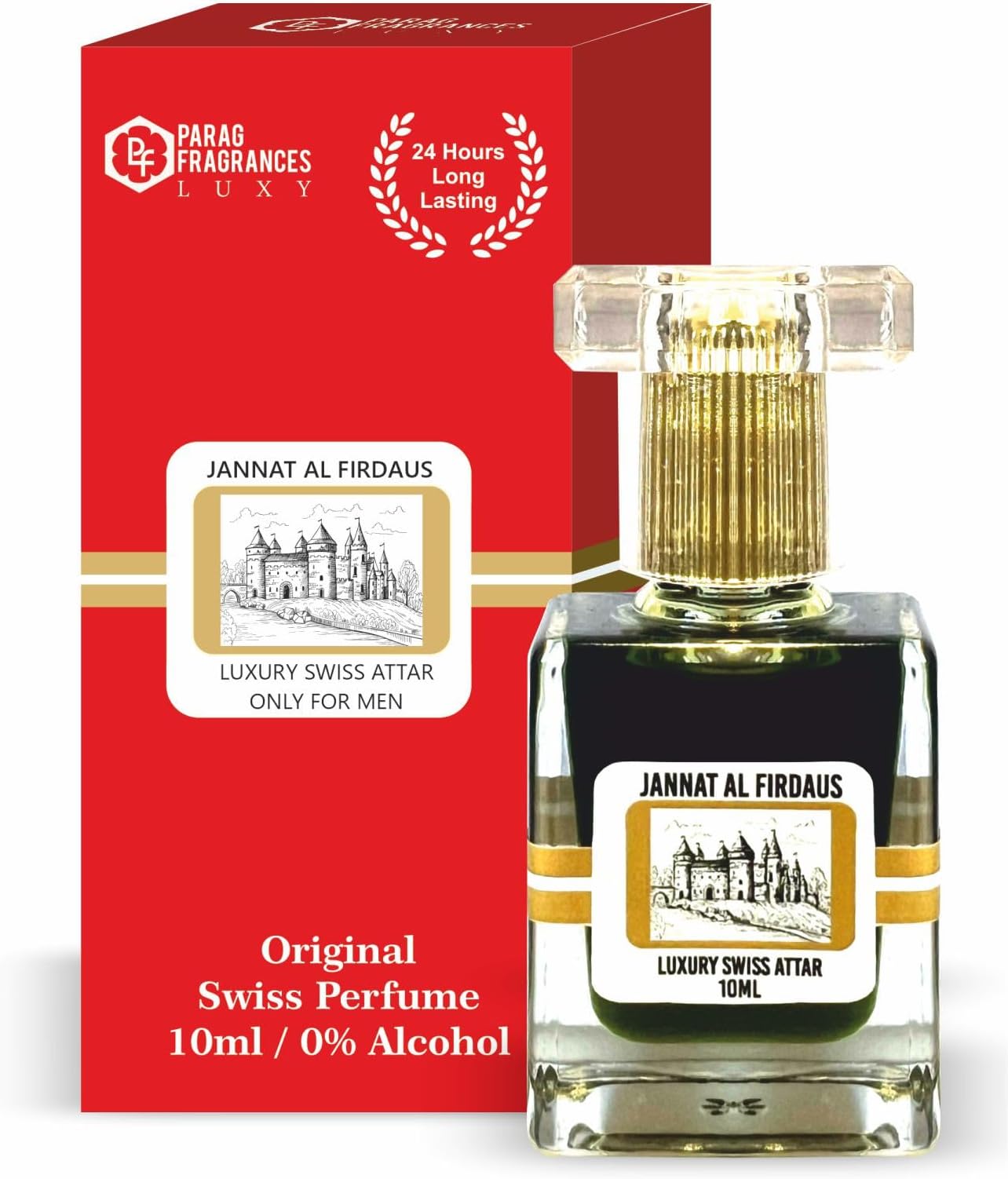 Parag Fragrances Jannat al Firdaus 10ml Attar (Switzerland Addition) / Long Lasting and Premium Fragrance For Men/Original Jannat al Firdaus Attar