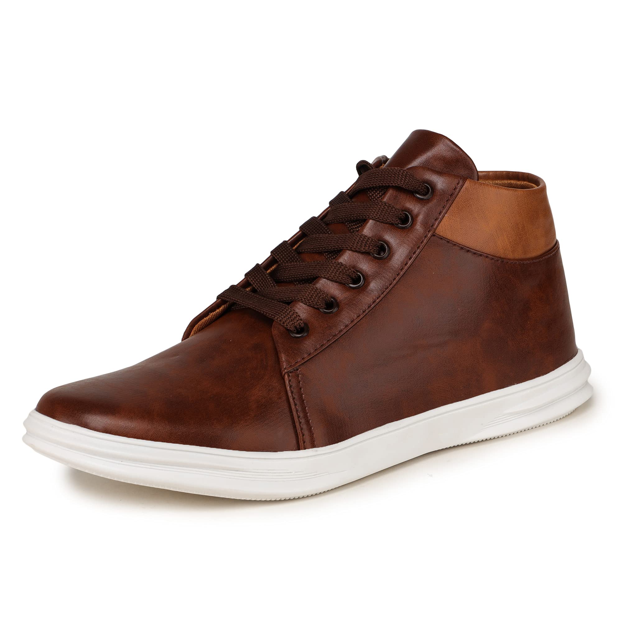 See full amazon price history chart for DICY High Top Sneakers for Men - Trendy and Comfortable Lace-Up Shoes for Boys Casual - Synthetic Leather Cushioned Insole and Slip-Resistant Sole Brown DICY High Top Sneakers for Men - Trendy and Comfortable Lace-Up Shoes for Boys Casual - Synthetic Leather Cushioned Insole and Slip-Resistant Sole Brown (B096RZB9DX) Amazon Price History, Amazon Price Tracker