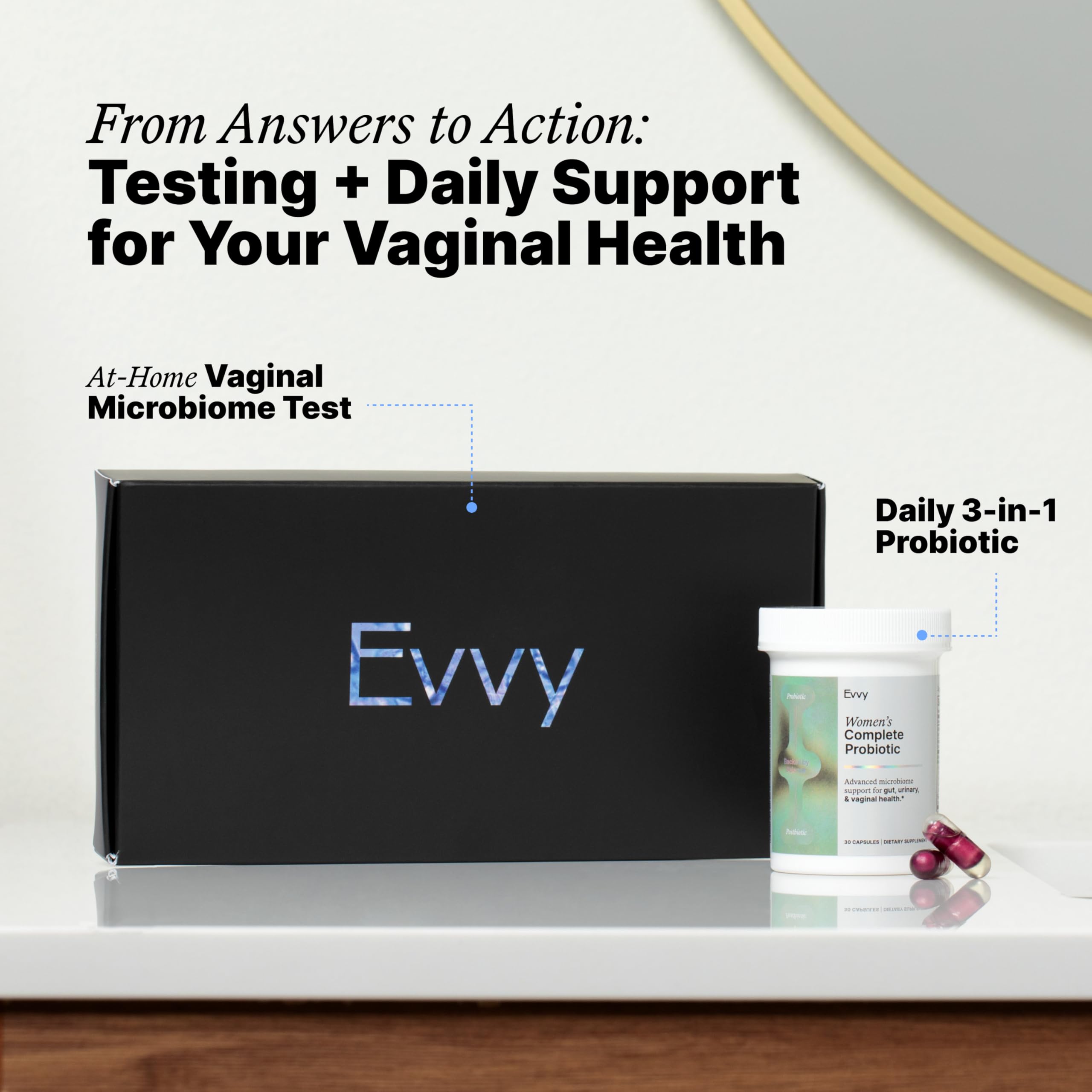 Evvy Women's 3-in-1 Probiotic Gut, Urinary & Vaginal Health | 30 Day Supply — Amazon image 7