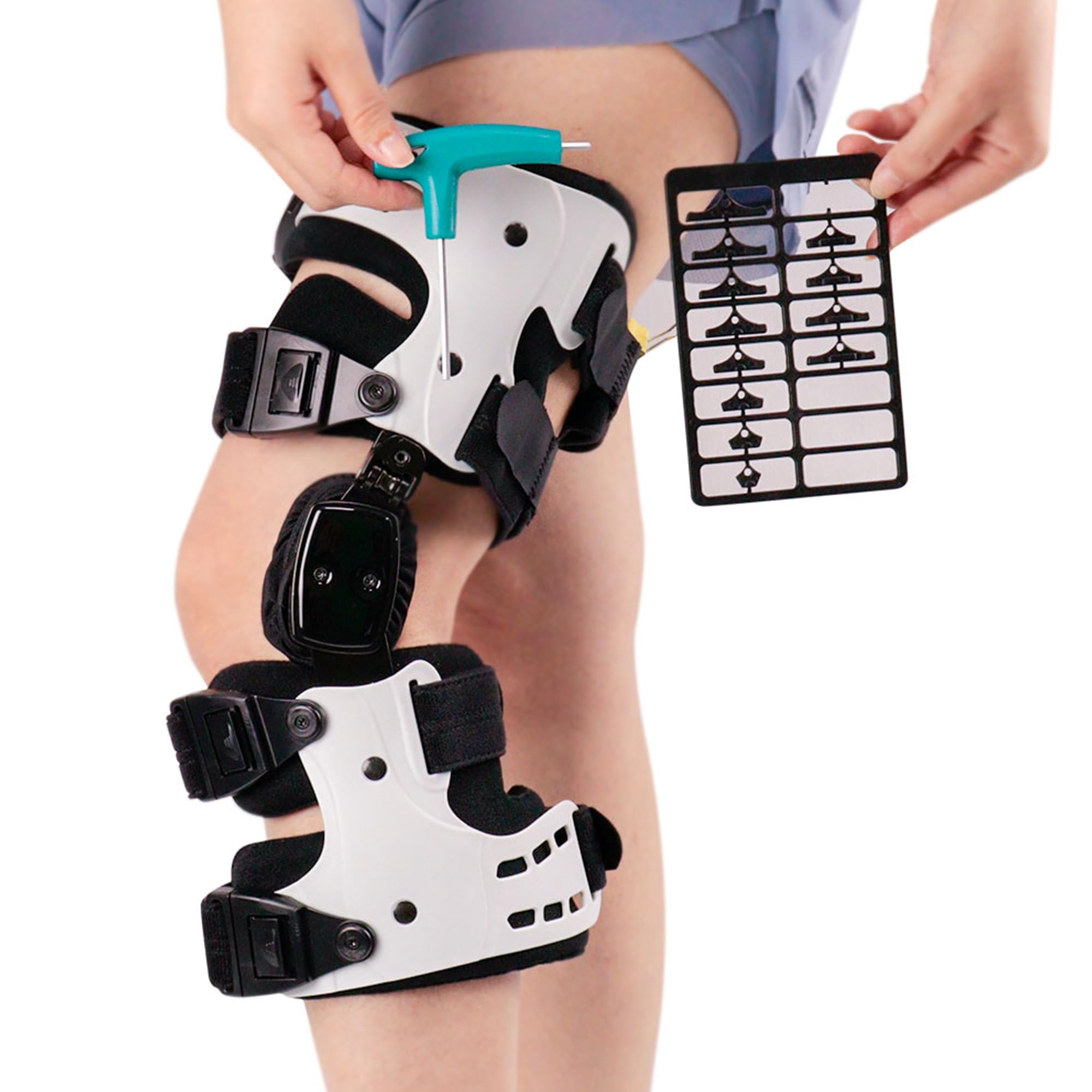 OA Unloader Knee Brace - Support for Arthritis Pain,Osteoarthritis,Avascular Necrosis, Bone on Bone Knee Joint Pain(Right,White)