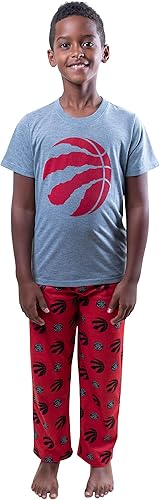 Ultra Game NBA - Pijama de 2 piezas para niños, conjunto de pantalón y camisa