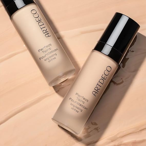 ARTDECO Perfect Teint Foundation - Cool Cashew N32 - Lightweight Liquid Formula - Medium to Full Coverage - Without Mask-Like Effect - Conceals Imperfections - Vegan Makeup - Hyaluron - 0.67 Fl Oz