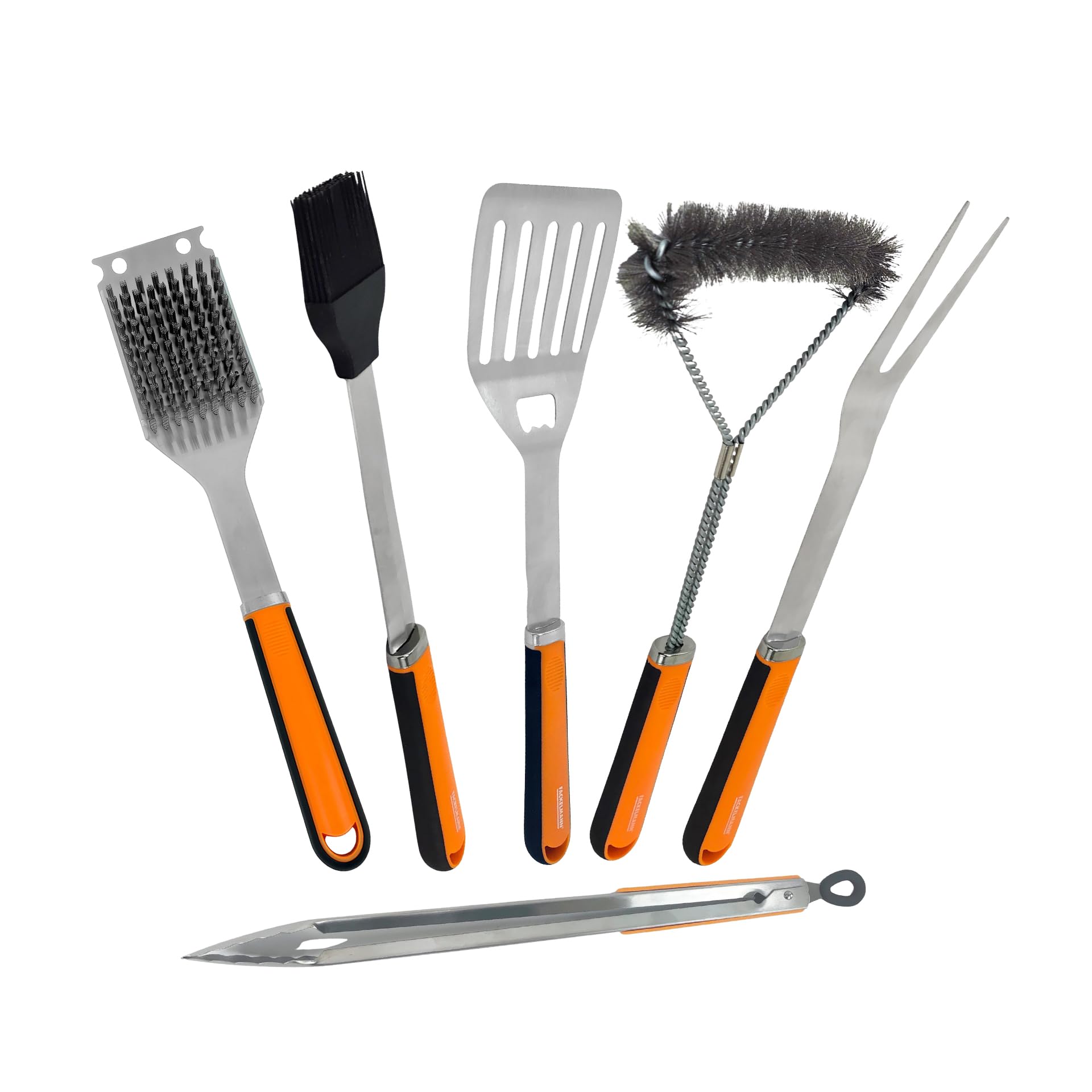 Fackelmann BBQ Pinzas de Acero Inoxidable para Parrilla, Mango PP y TPR Antideslizante, 45 cm, 1 ud — view 9