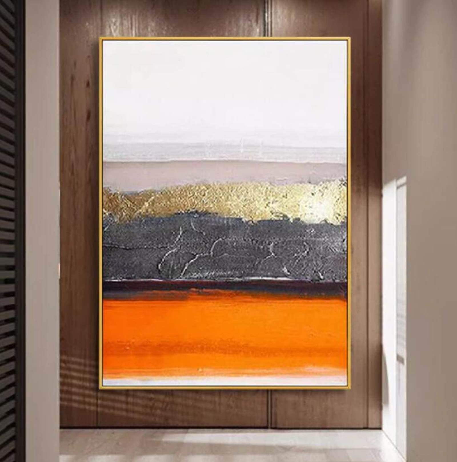 Peinture à l'huile sur toile pour habiller un grand mur blanc