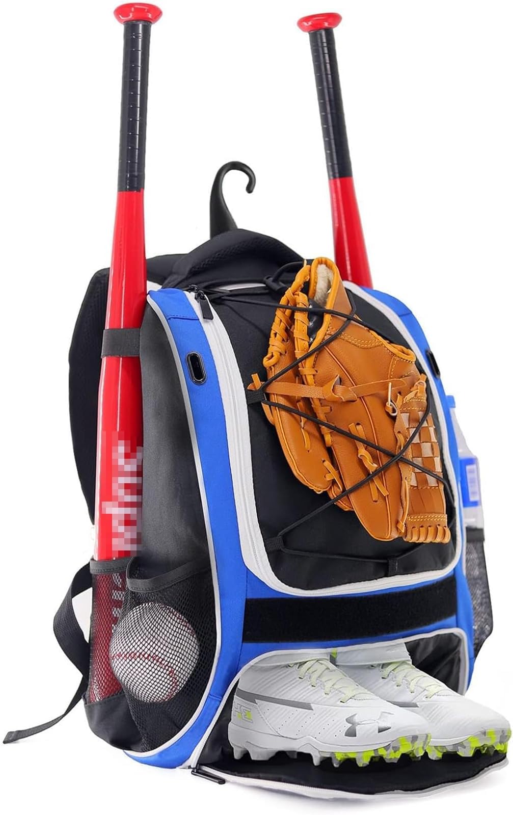 THE WHITE SHOP Youth Baseball Bag - Bat Backpack for Baseball, Softball Equipment & Gear, Bat & Glove Holder, Large Main Compartment for Helmet & accessories (Size : BLUE)