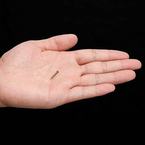 Miniatura 5 de Hardware Philosophy Clavos de latón puro, 0.6 pulgadas, bolsa de 100  Arquitectónico, diseño de interiores, puertas, herrajes para personalización