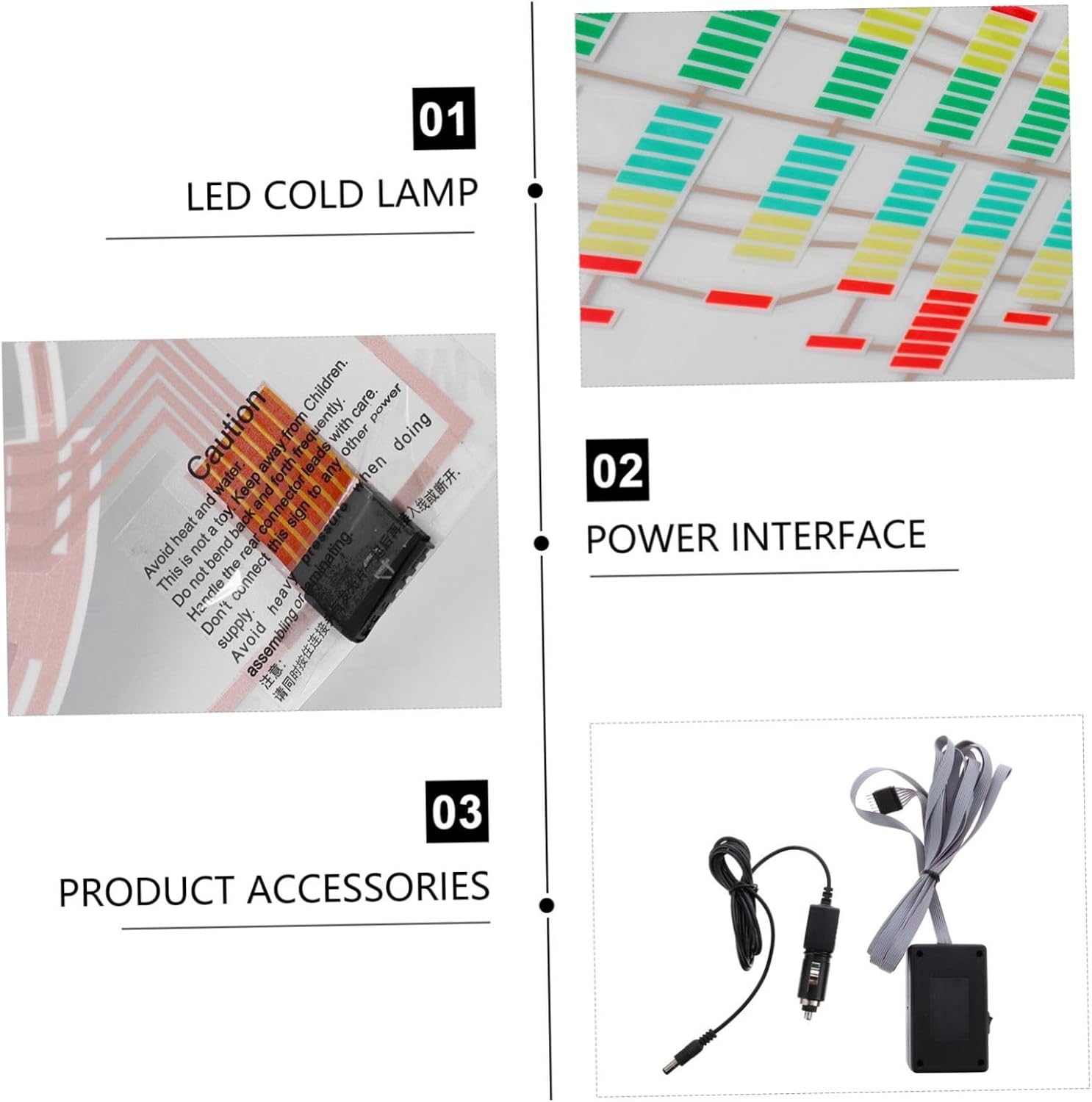 Car Interior Led Ambience Lamp Voice-Controlled Atmosphere Light Strip for Music Rhythm Flexible and Ultra-Thin Design Low Power Consumption High Brightness